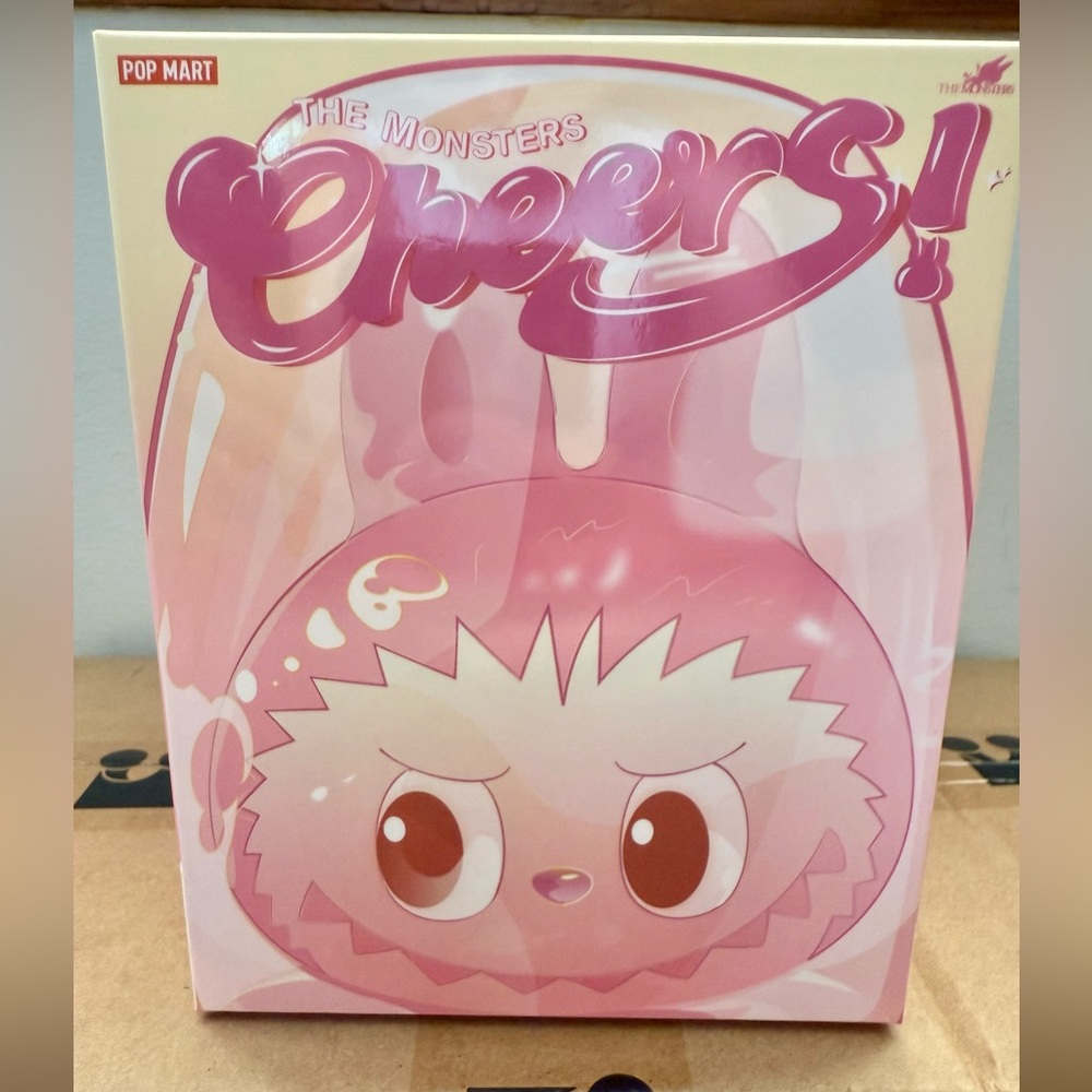 👑POP MART LABUBU THE MONSTERS CHEERS! Double-Walled Glass- GREY- SINCERITY